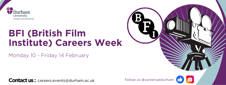 Graphic for the British Film Institute careers week