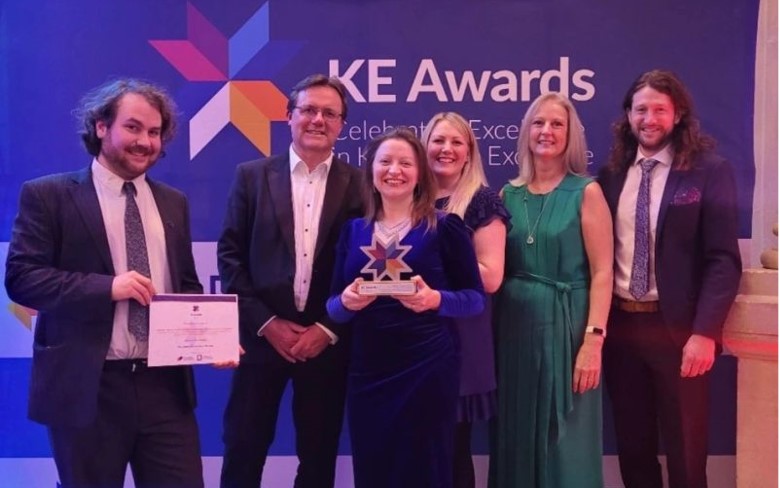 Northern Accelerator team collection place-based initiative of the year at KE Awards