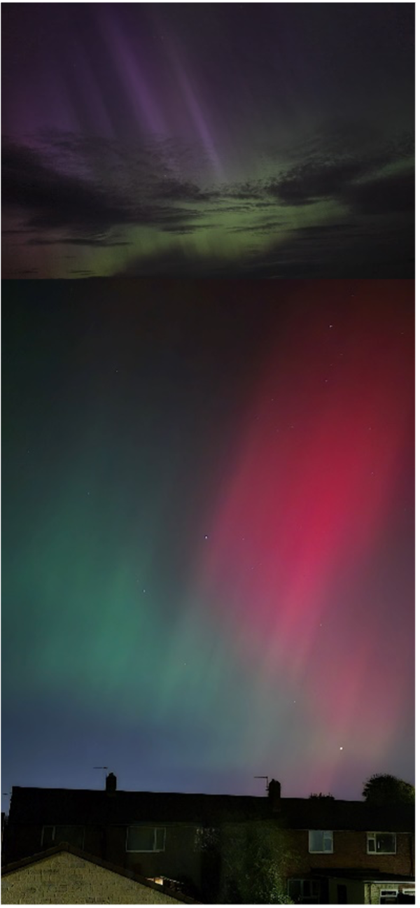 Images of aurora seen over the North East