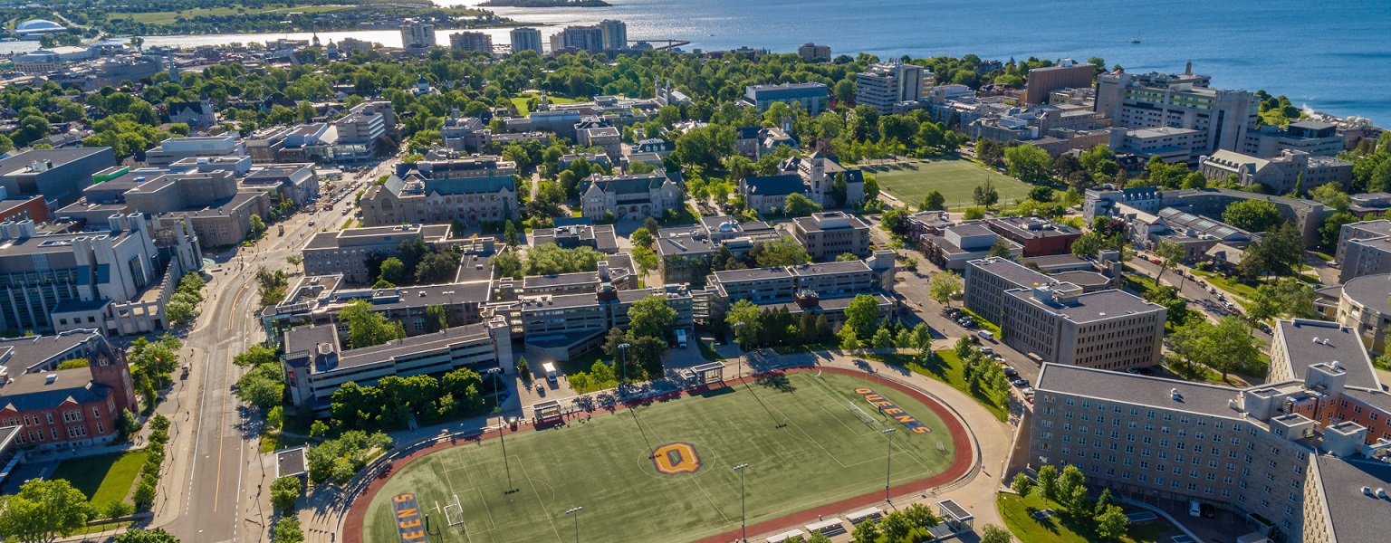 Aerial view of Queen's campus