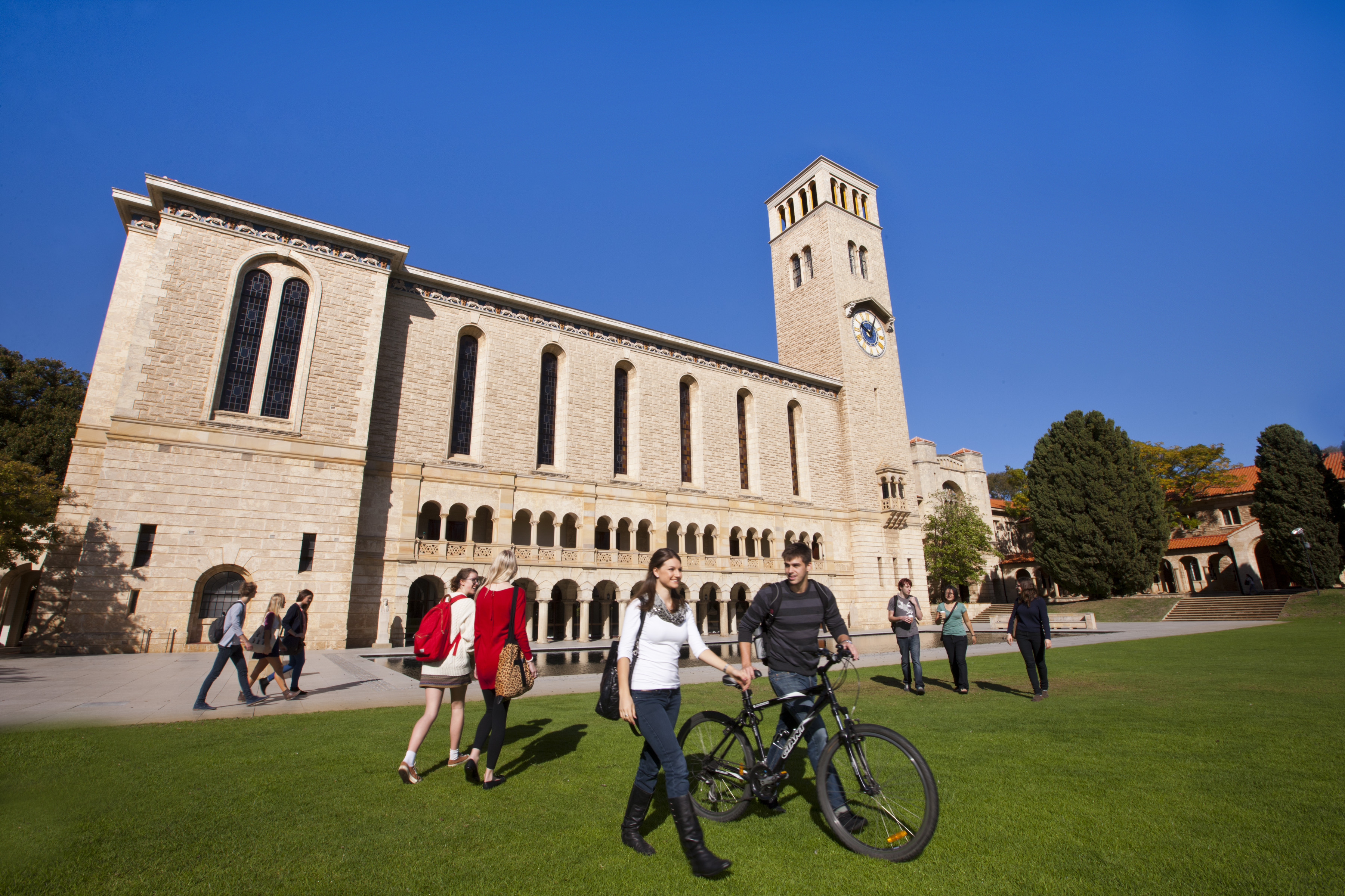 Exterior shot of the University of Western Australia