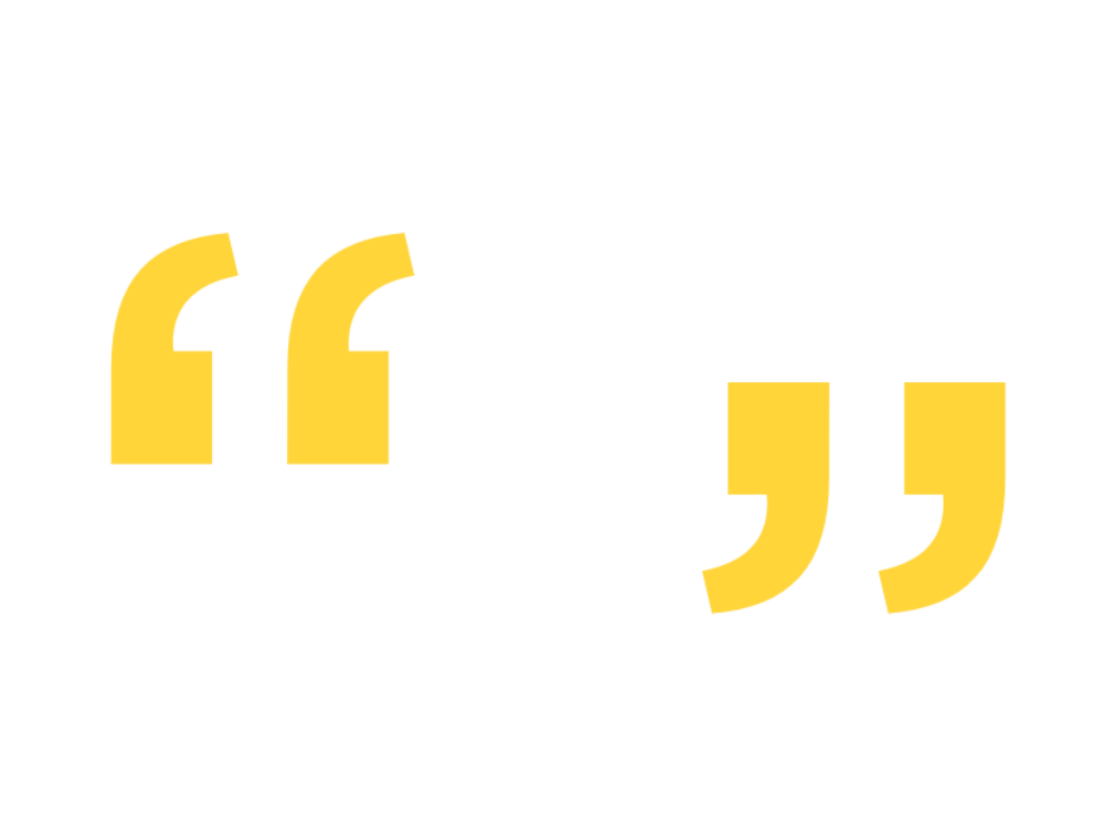 Yellow quotation marks