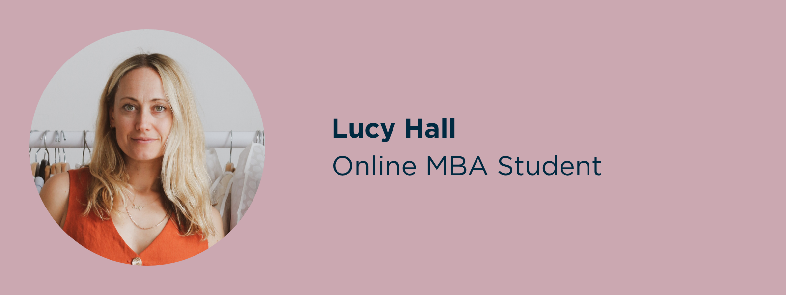 Banner promoting MBA interview