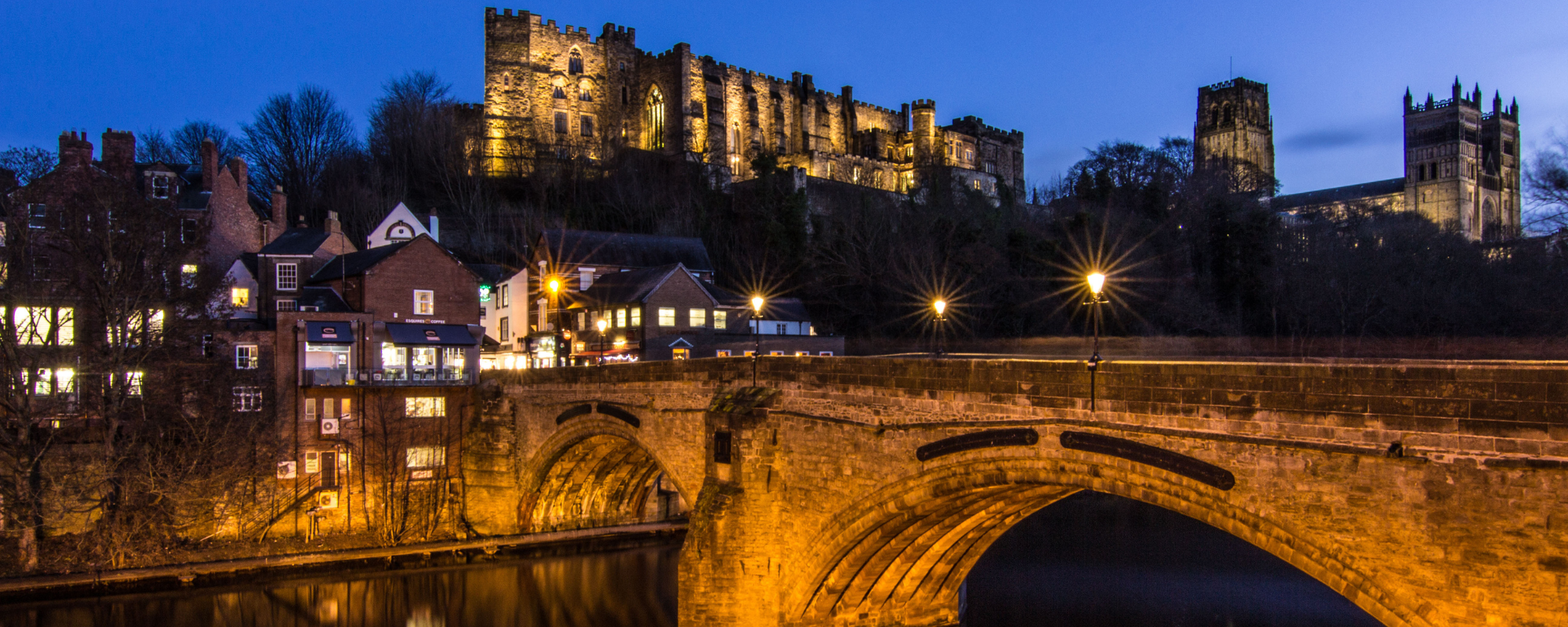 Durham Cathedral at night