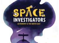 A rendering from the front of the space investigators book, which will be shared at Celebrate Science