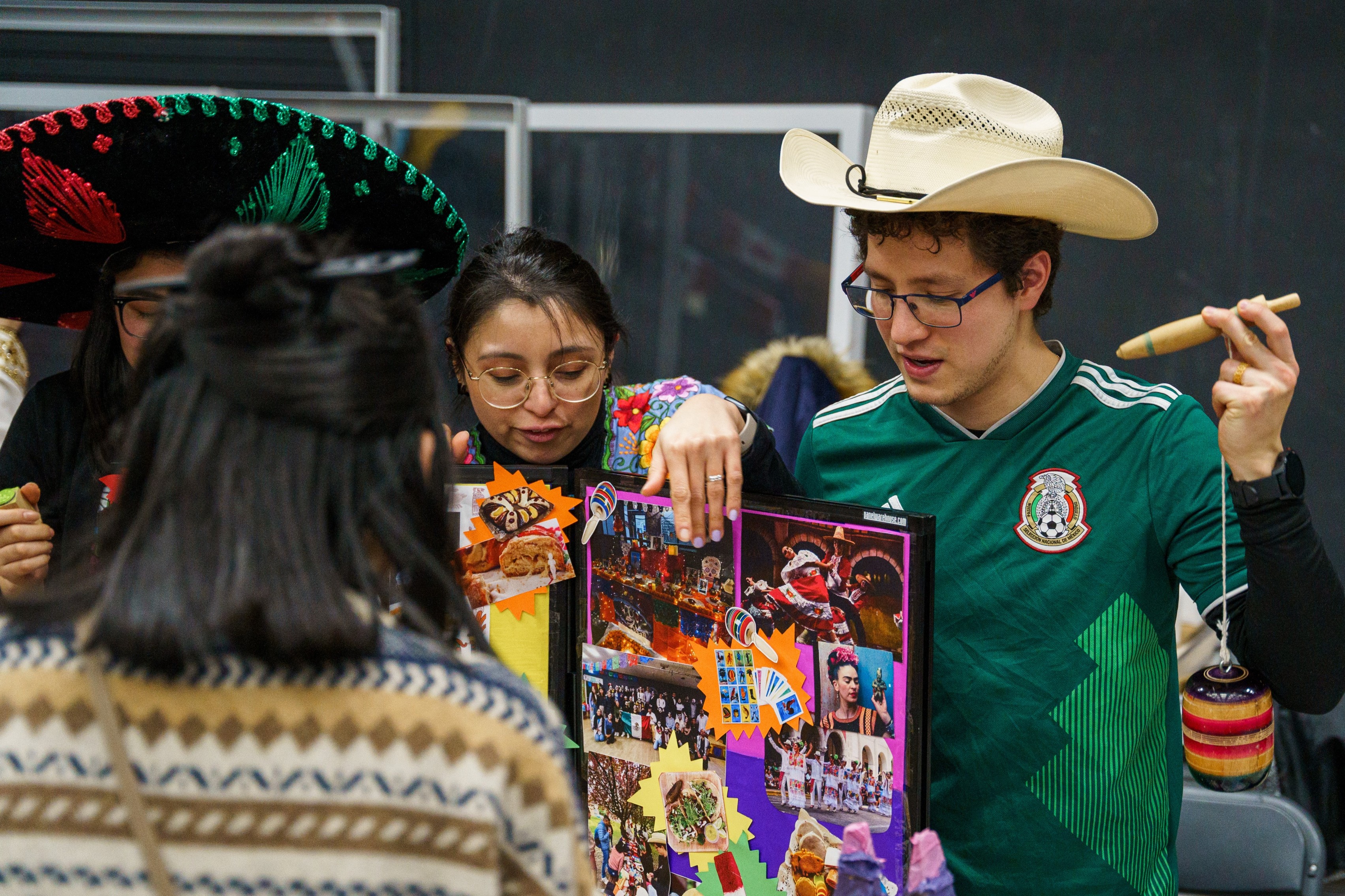 Students running a stall at World Fest, a Durham Global Week 2023 event