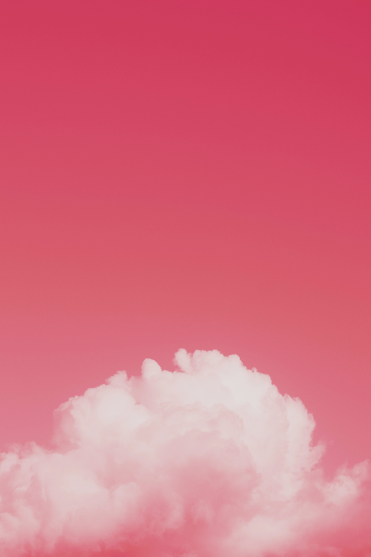 pink cloud in dark pink background