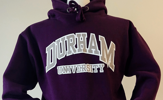 Durham University purple hoodie