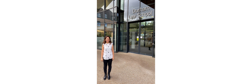 Noha Aboueldahab outside Durham Law School