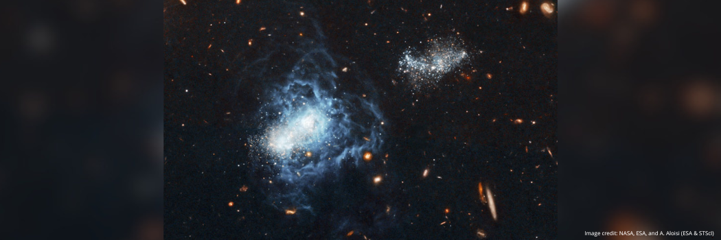 Image showing galaxies in space credit NASA