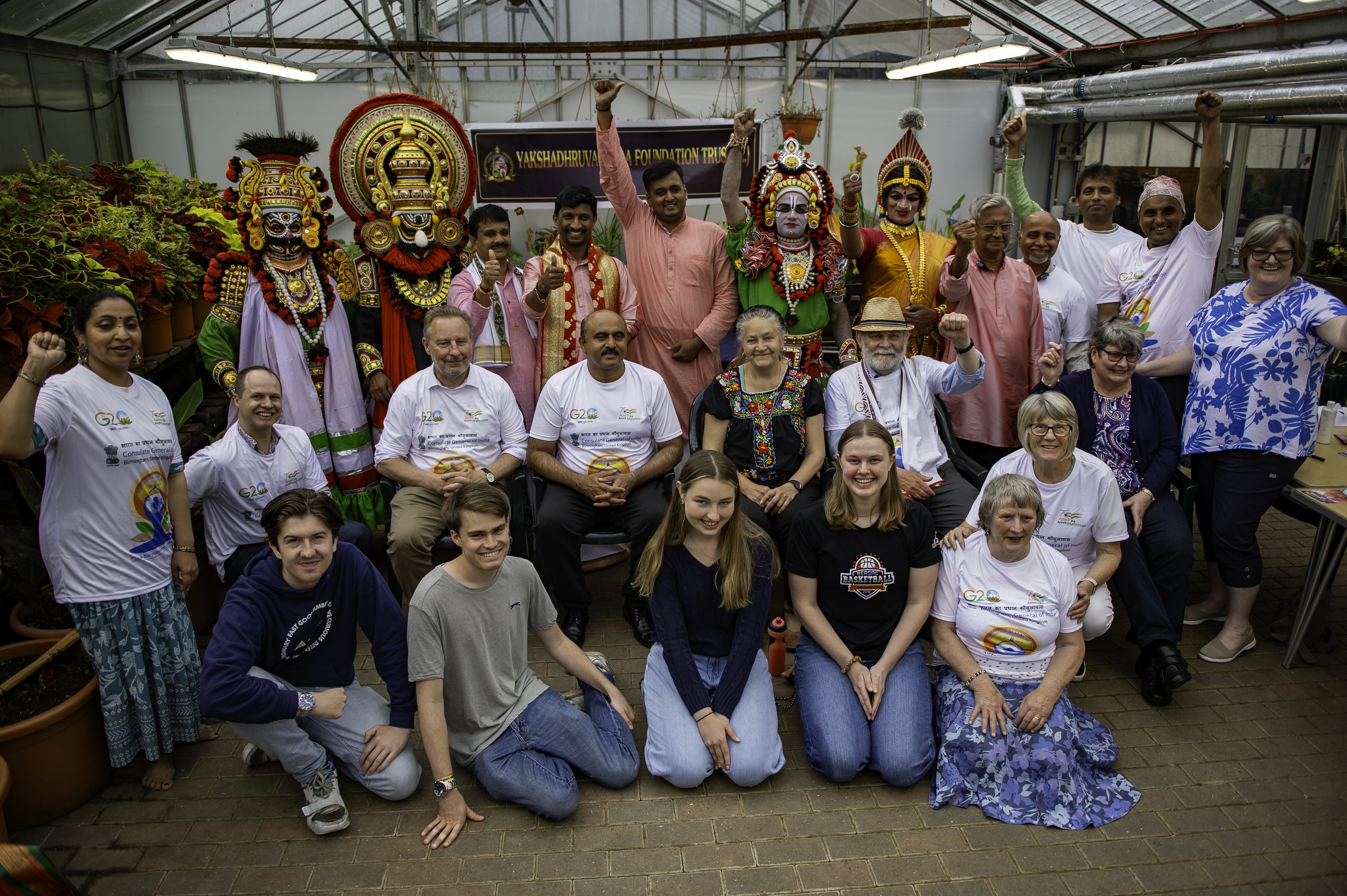 A group of people posing for a photo