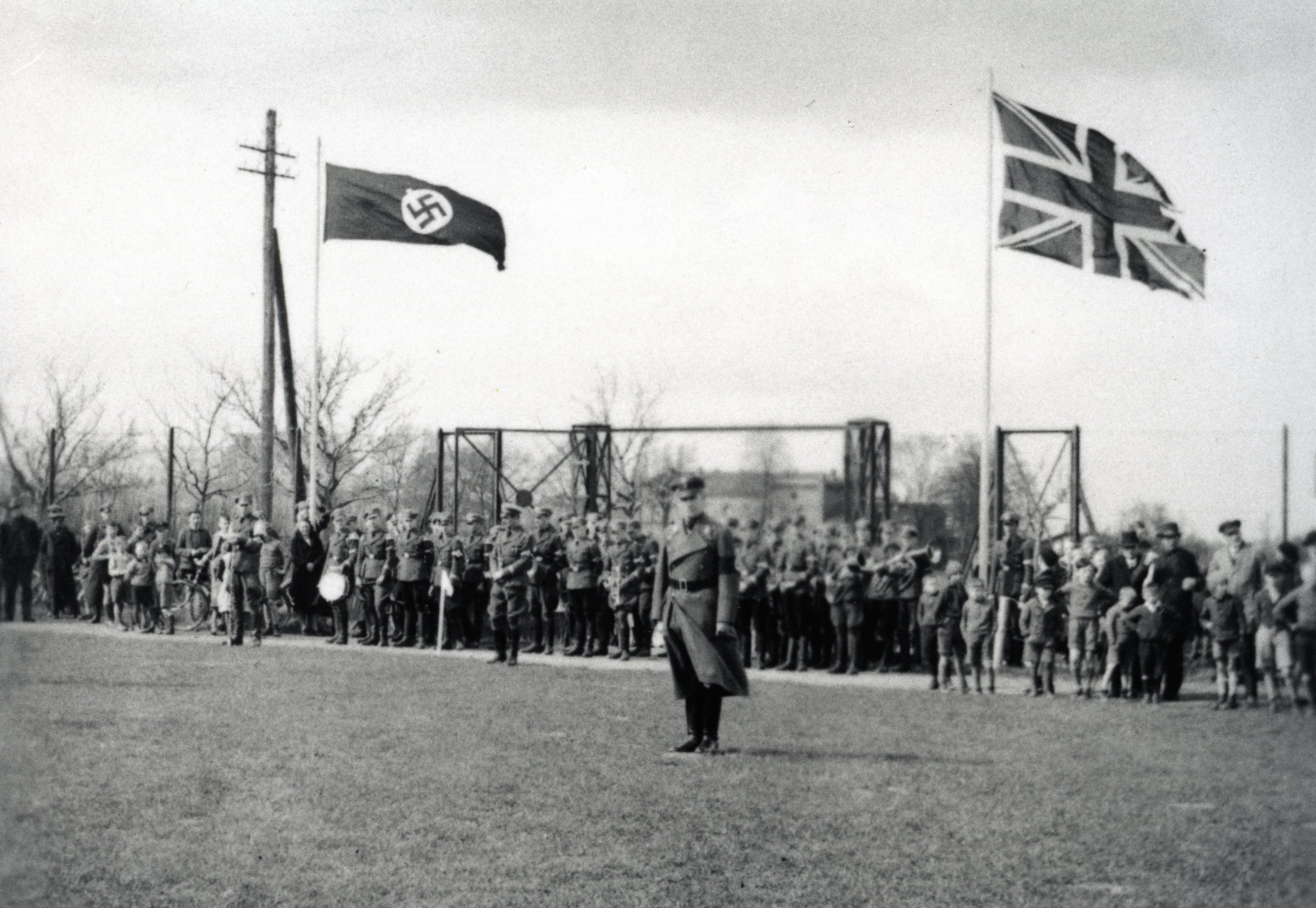 Napolas - Pupils and staff at the Napola in Ballenstedt prepare for a football match with a public school team from the UK, spring 1937. Photo credit: N/a