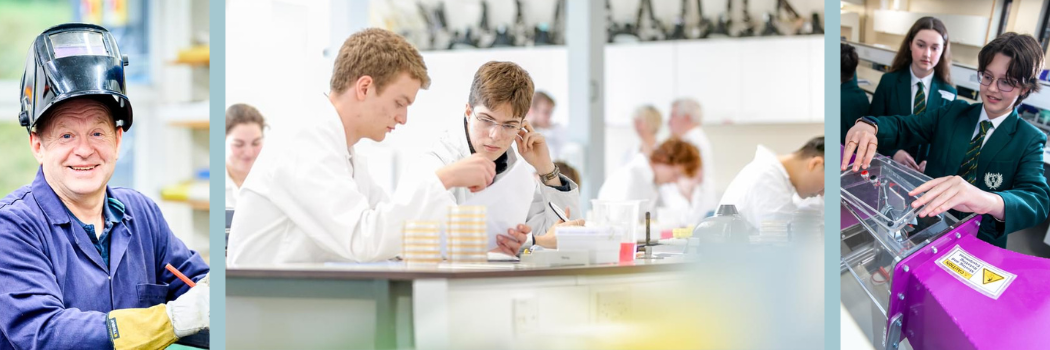 Students at work in a lab