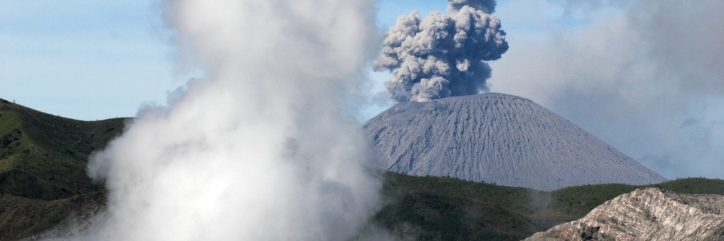 Volcano explosion