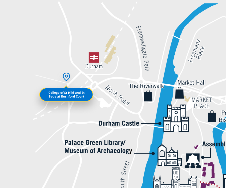 Map showing lthe location of the college