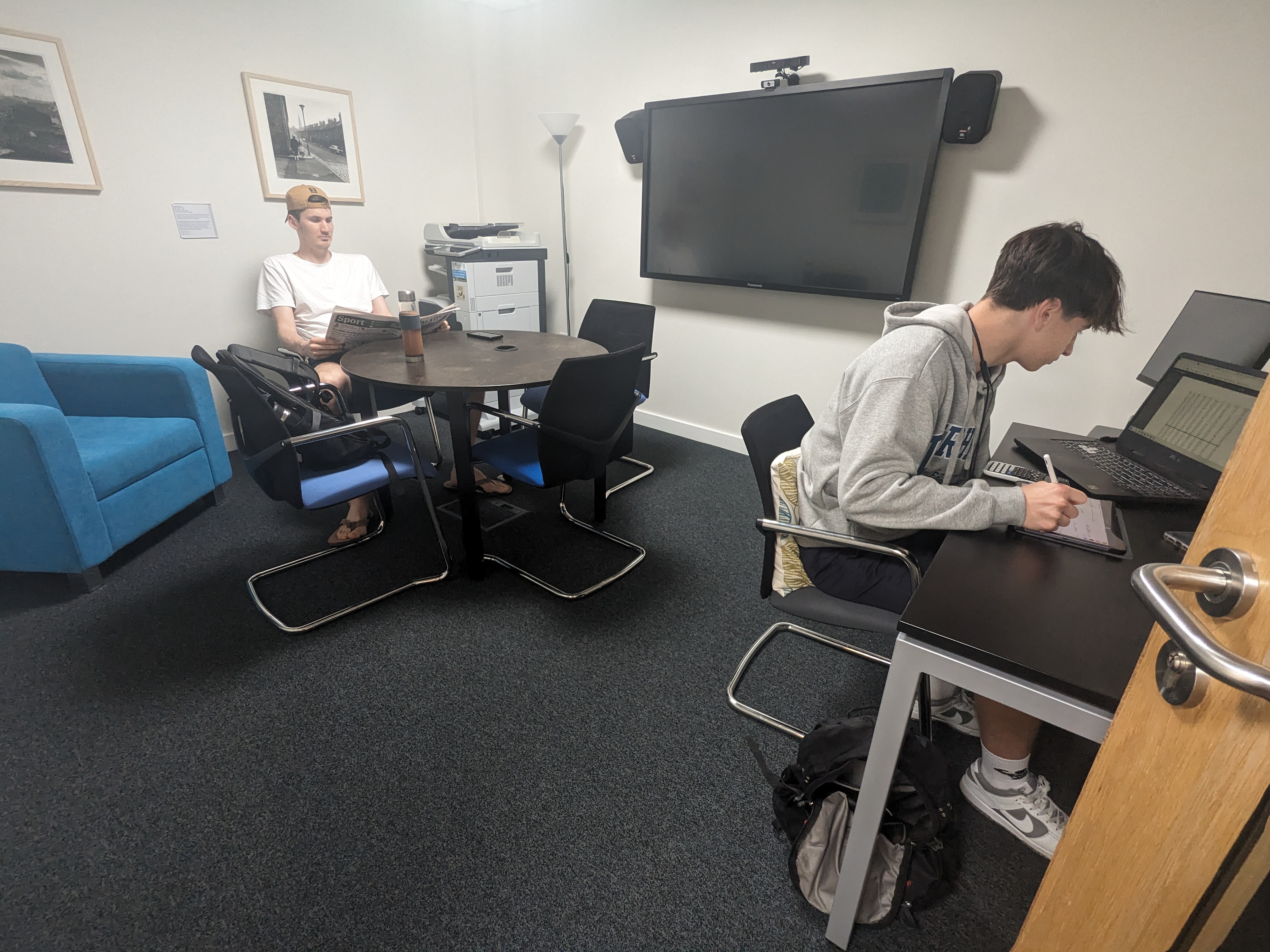 TStudents studying in The Bateman Room