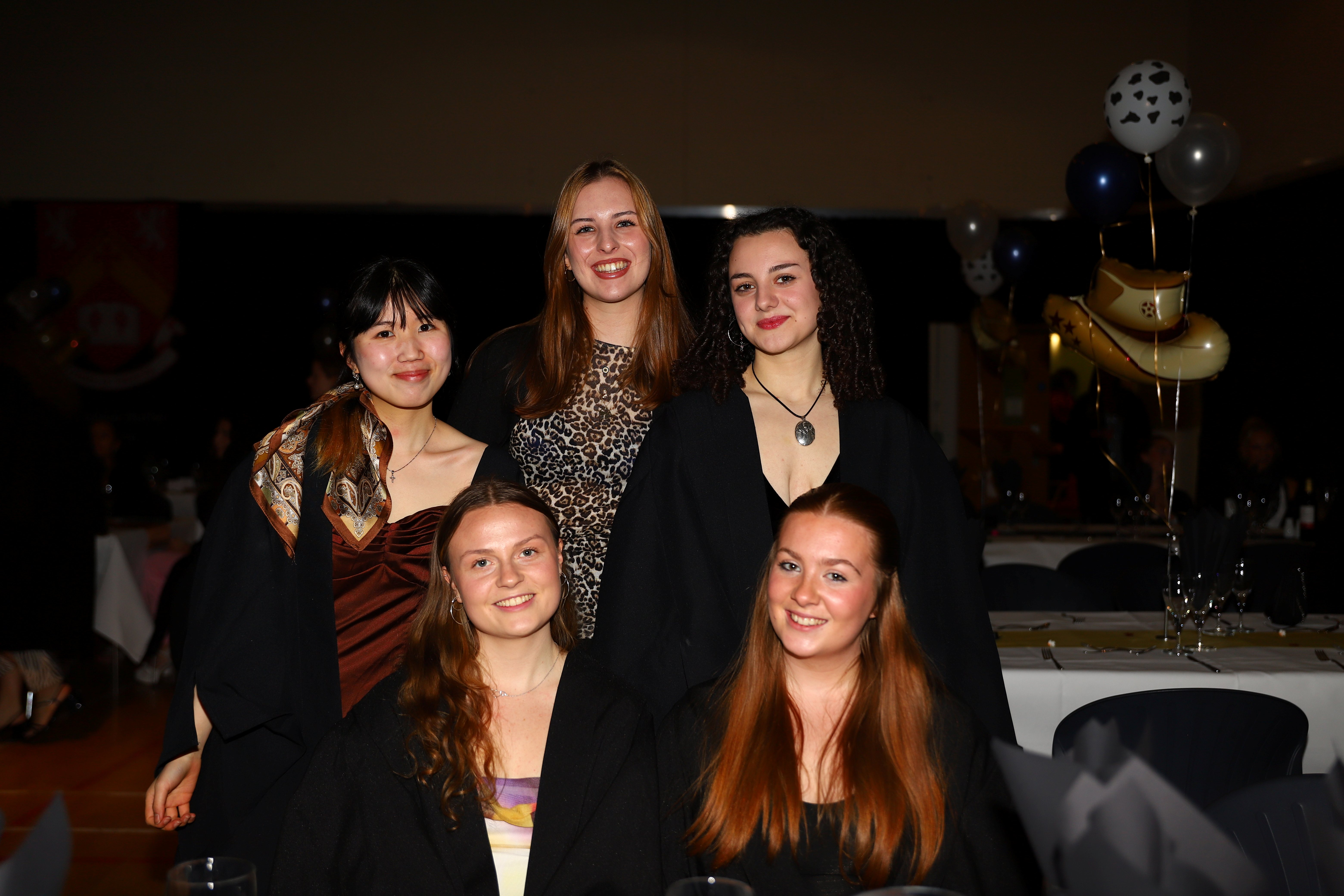 photo of students at a formal at Josephine Butler College