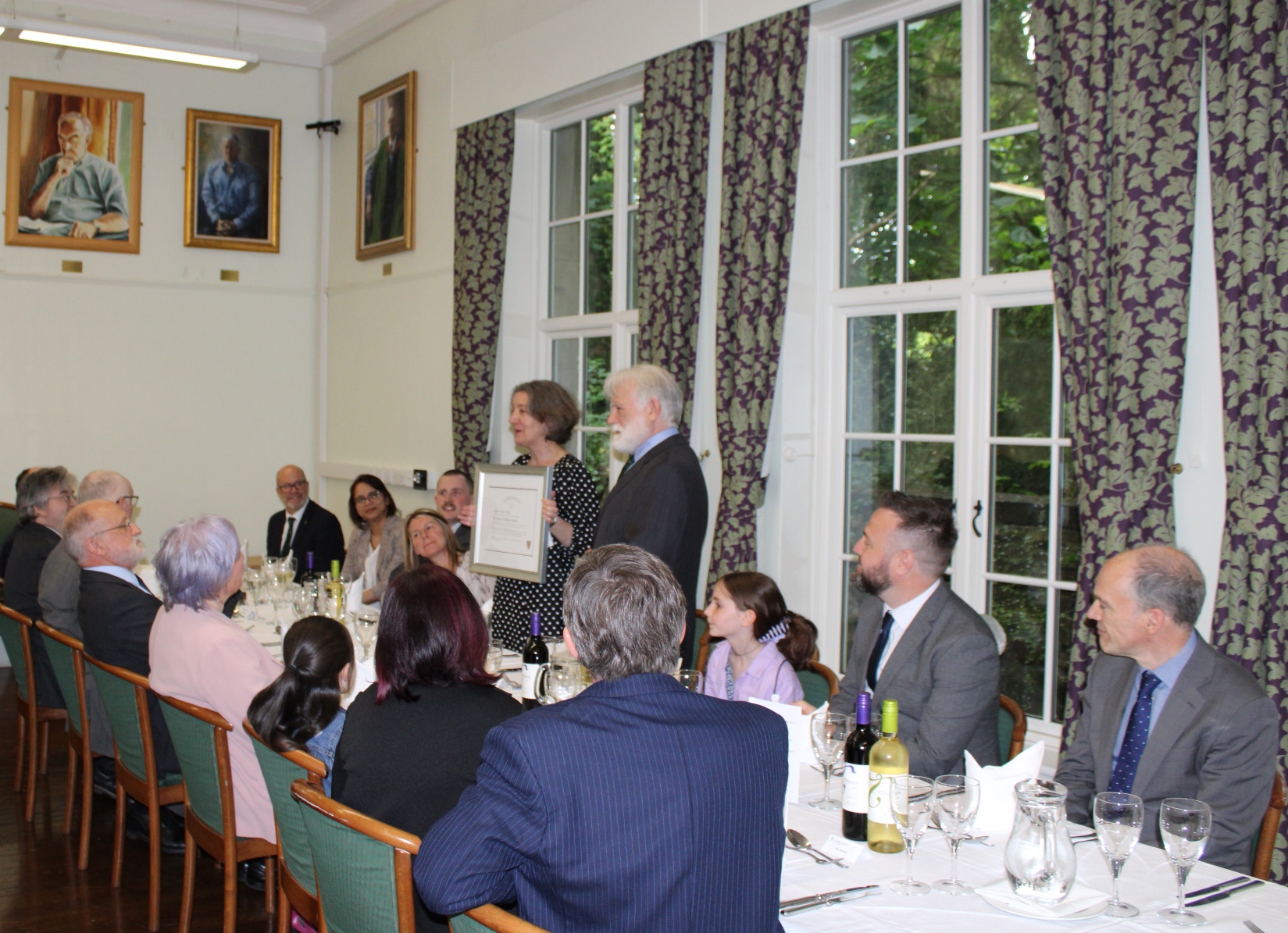 Dr Bob Banks receiving his Dunelmensis Award from the VC