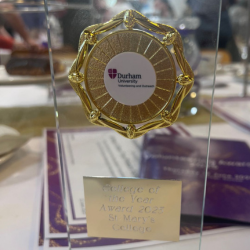 St Mary's College of the Year award from volunteering and outreach at Durham University