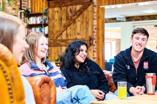 Students socialising