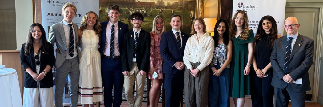 Alumni and College leadership gather at Queen's Club, London for an alumni event