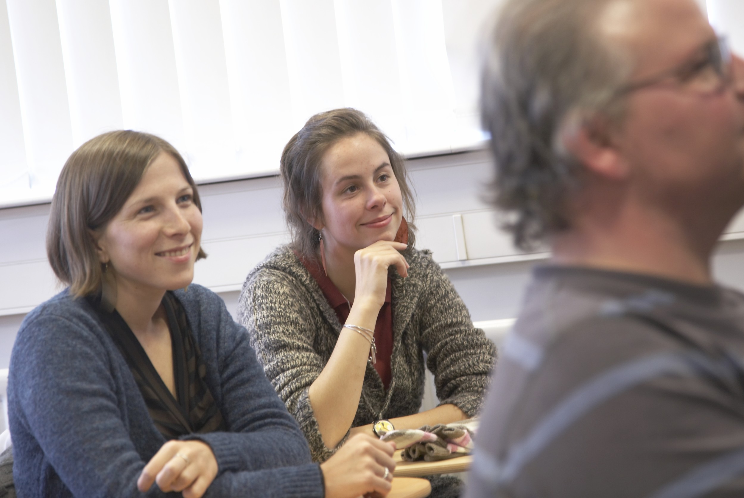 Students listening during an Anthropology lecture