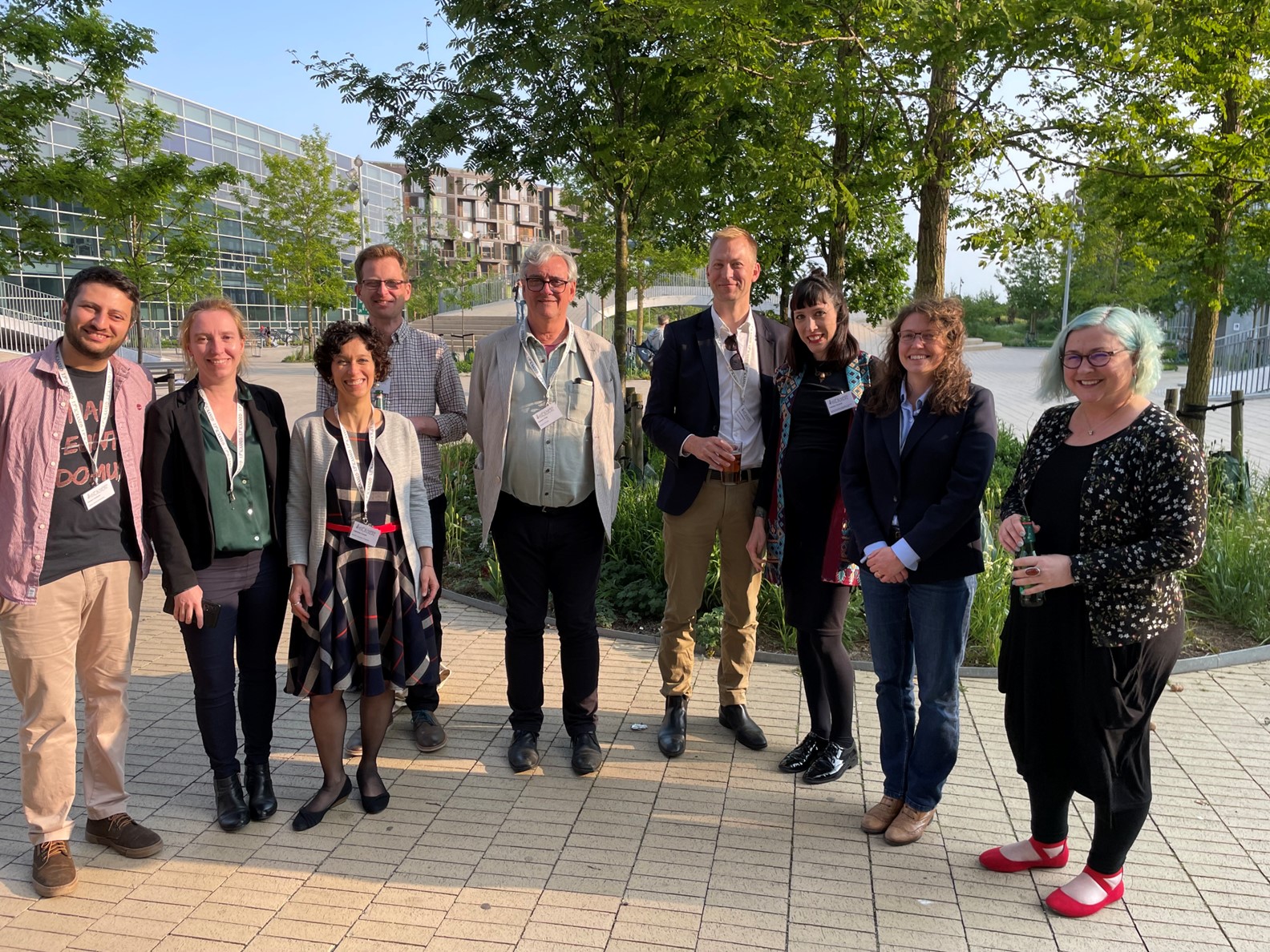 Group of researchers and staff smiling