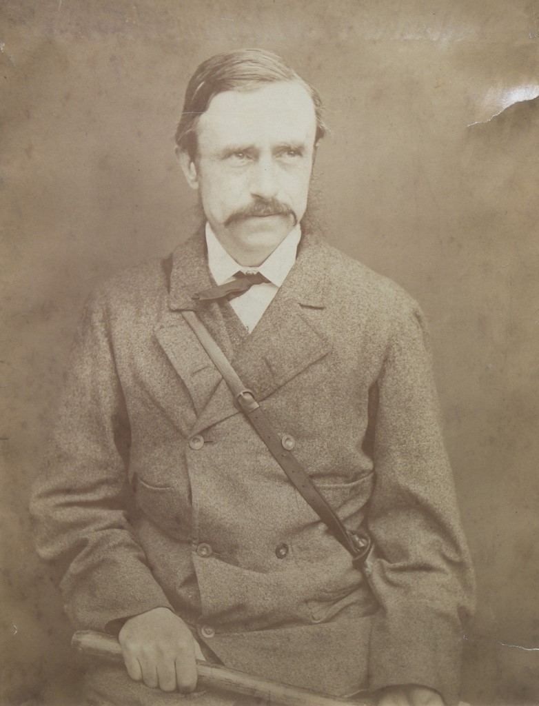 An old sepia photograph of William Boyd Dawkins