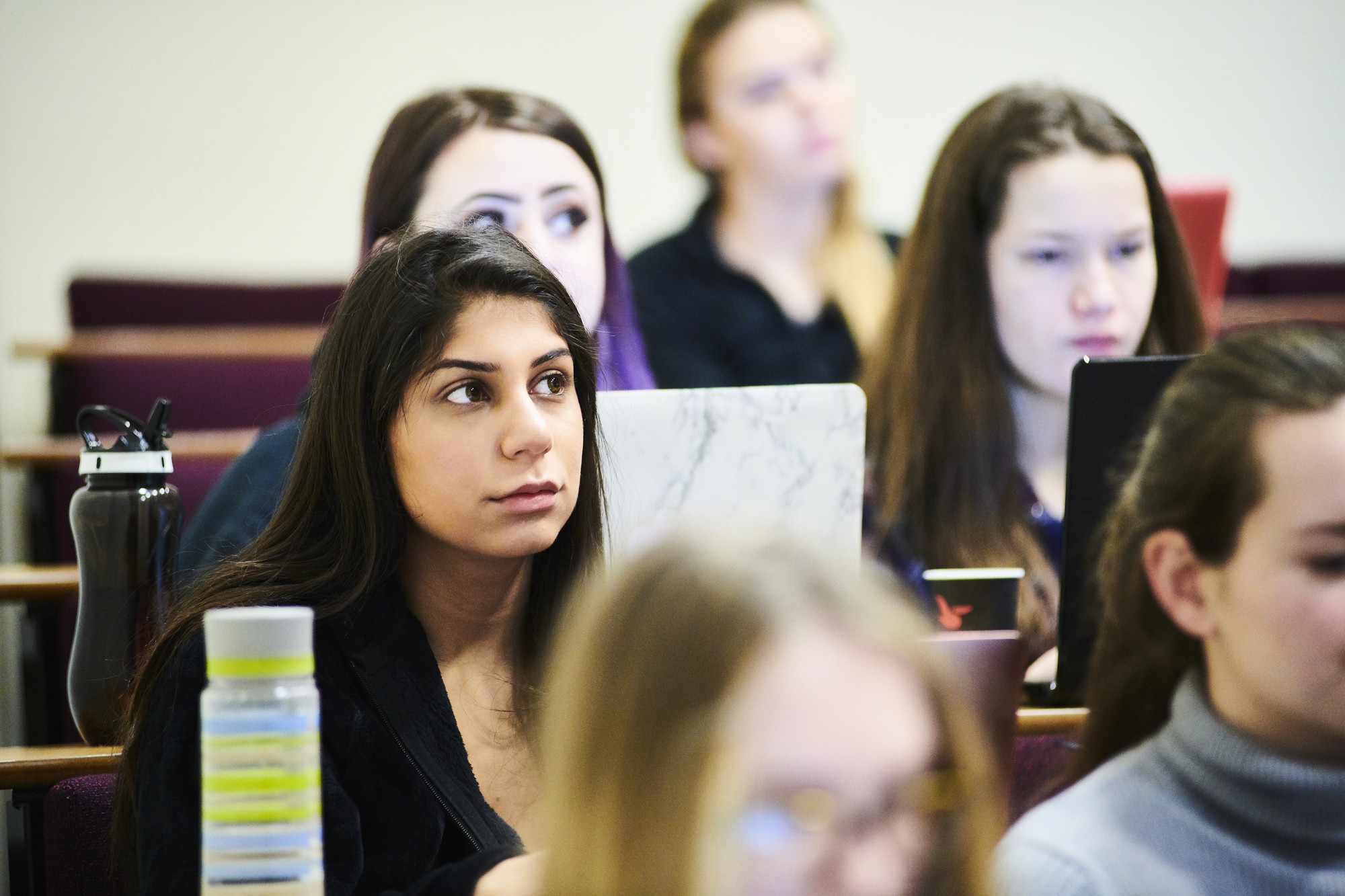 Students watching a lecture