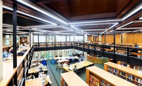 Palace Green Library view from upper gallery