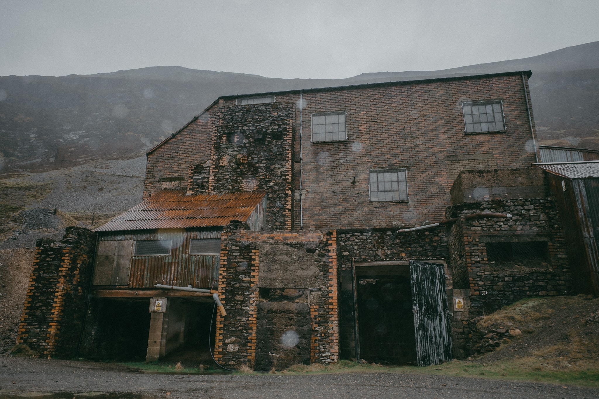 an old brick building