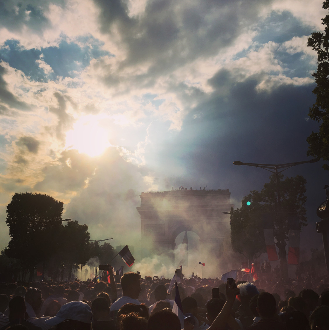 Coupe du Monde à l'Arc de Triomphe