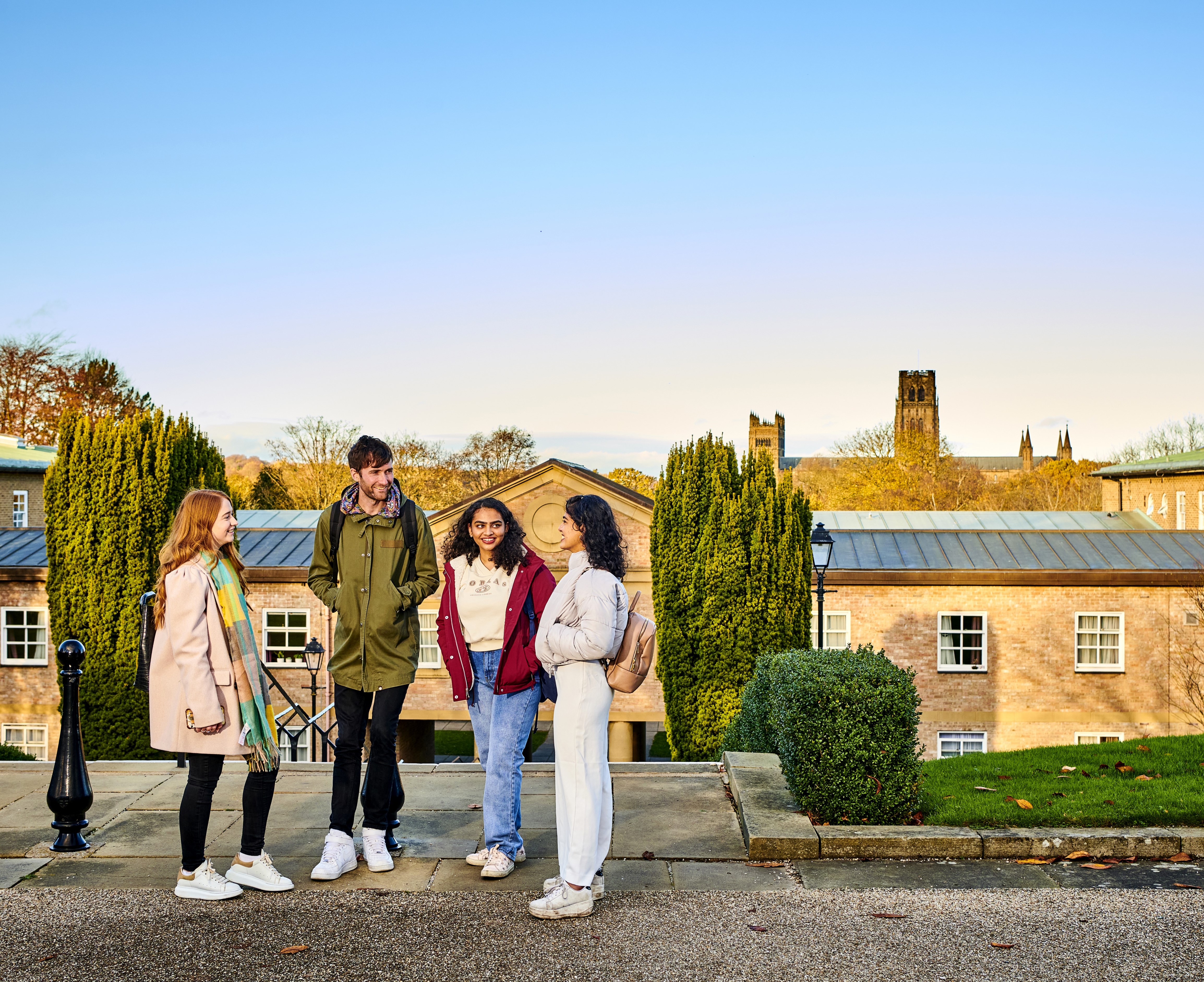 Students talking at St. Mary's College