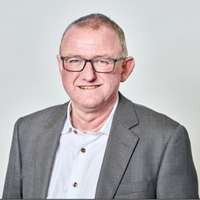 Portrait headshot of Professor Martin Evans