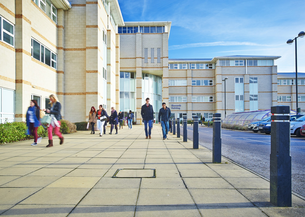 Students outside the International Study Centre Library