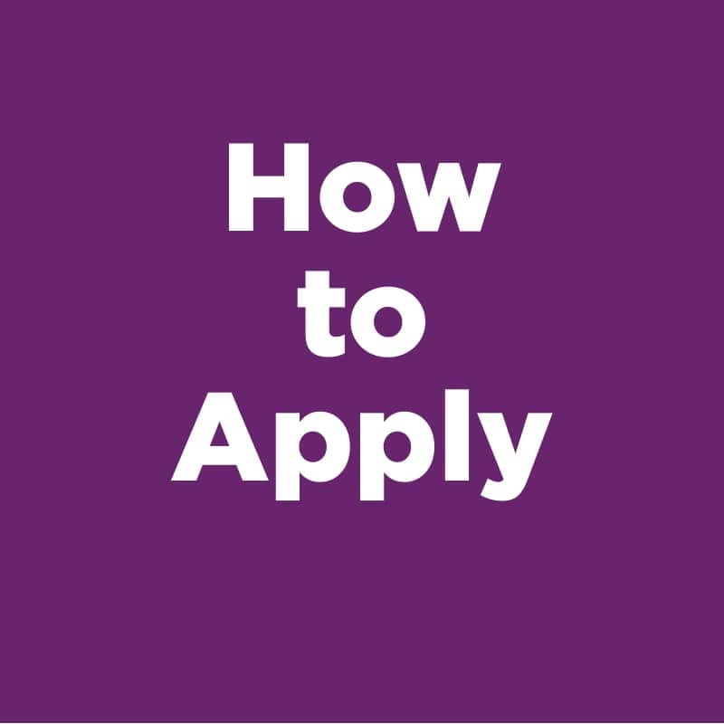 Dark purple background with the words ‘How to Apply’ in bold white text