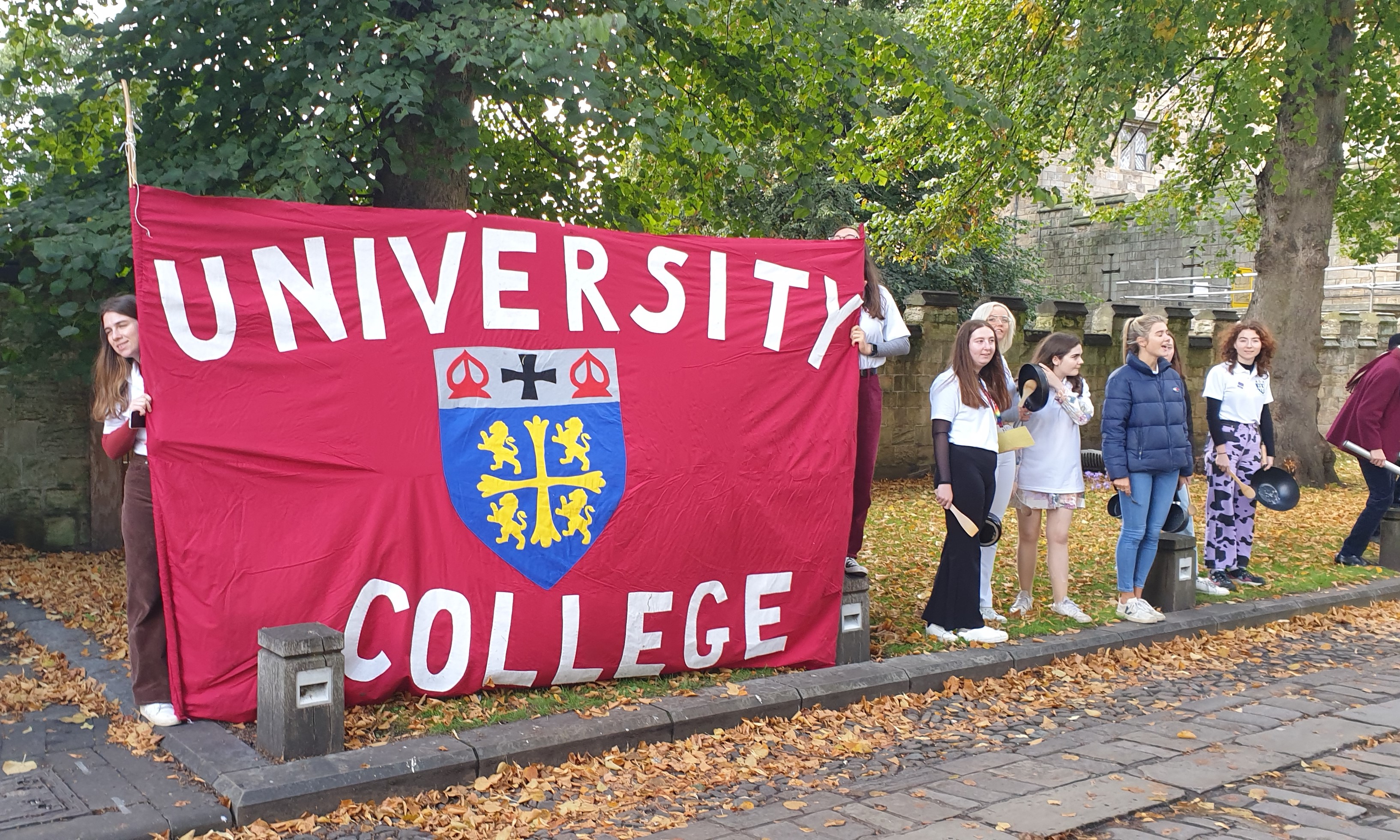 University College students welcoming new students during Matriculation 2022