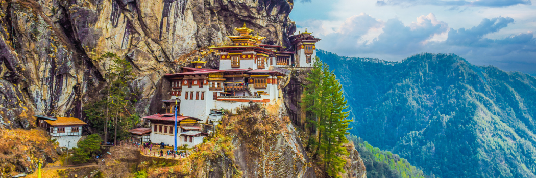 A pictures of houses built into the Himalaya-Karakoram mountains