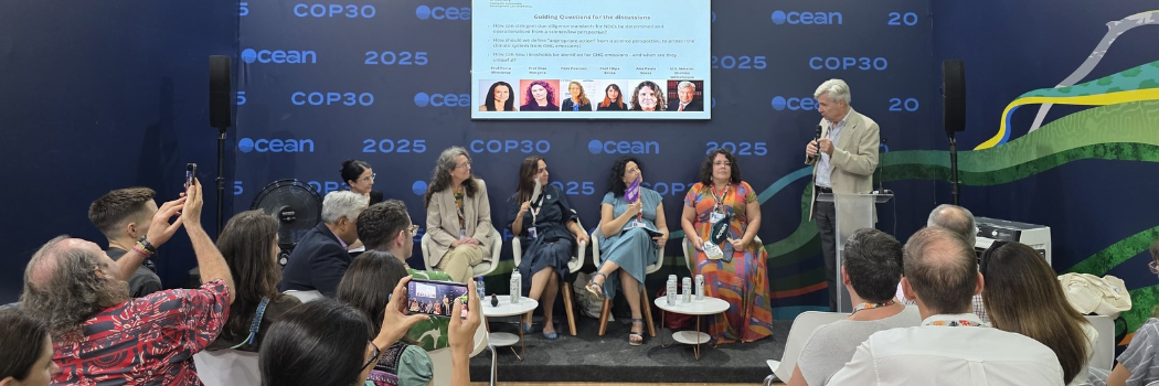 Panelists and audience at COP30