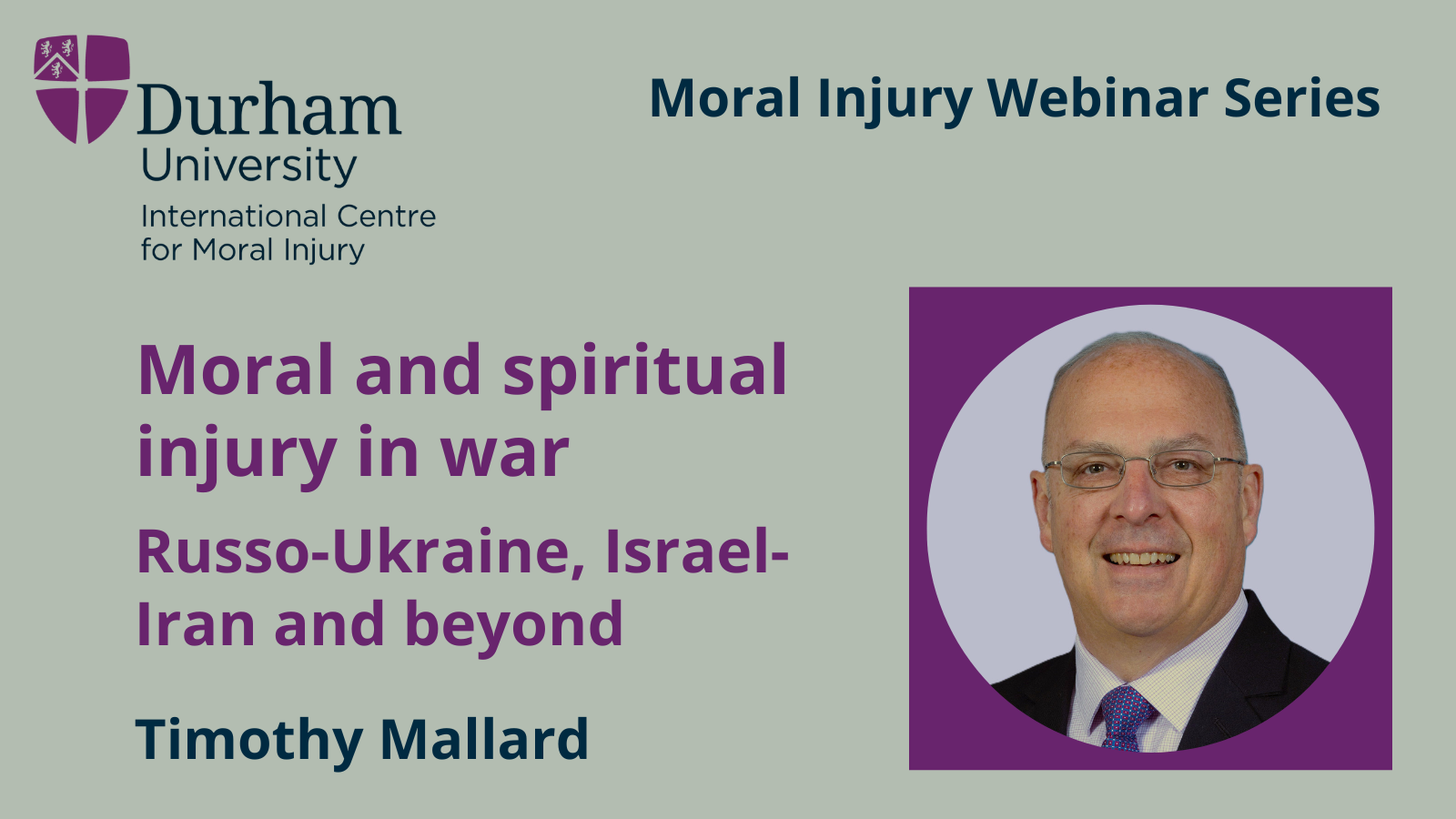 Timothy Mallard: Moral and spiritual injury in war: Russo-Ukraine, Israel-Iran and beyond