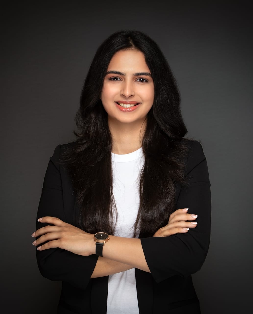 Woman with her arms crossed