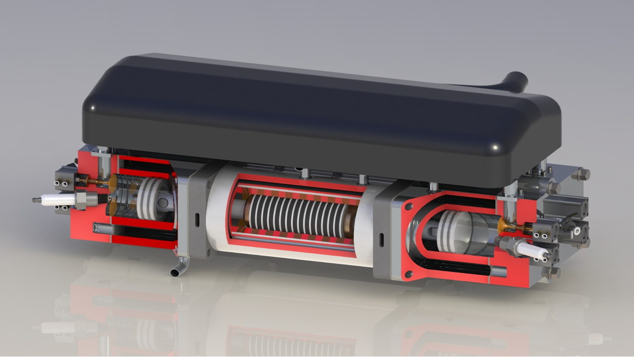 FPEG Free Piston Engine technology picture