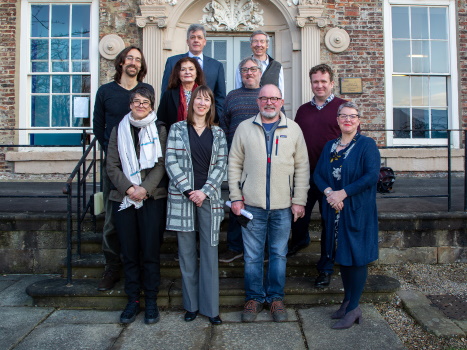 Image of IAS Fellows outside Cosin's Hall