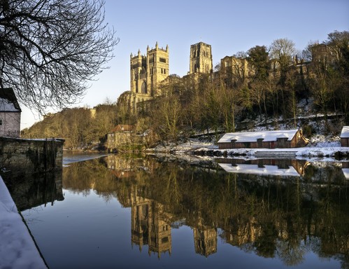 View of Durham Cathedral and river