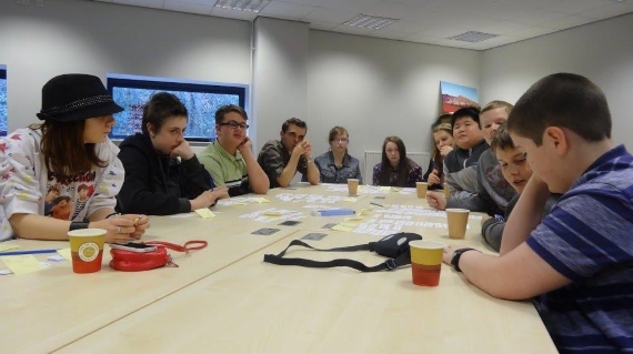 Students in discussion