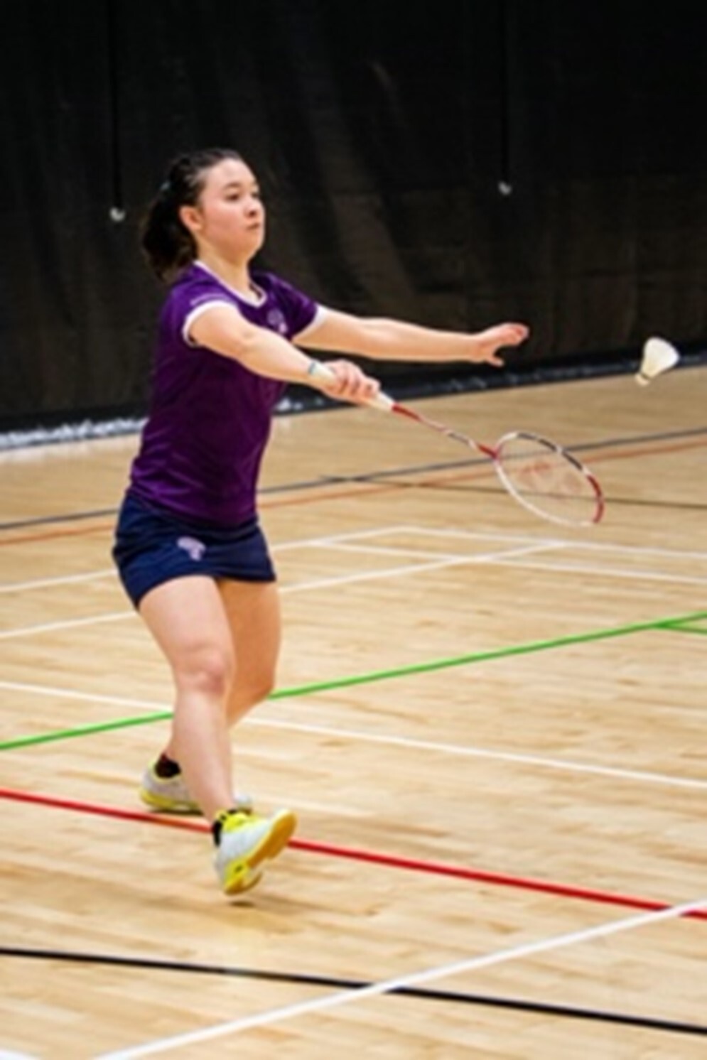 Female badminton player